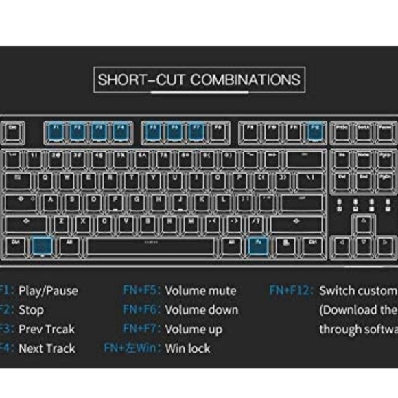 Durgod Taurus K320 TKL Mechanical Keyboard D4:8:622 - Picture 8 of 12